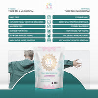 Load image into Gallery viewer, 7 Chakras Tiger Milk Mushroom 400mg Vegan Capsules
