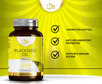 Load image into Gallery viewer, L1fe Nutrition Blackseed Oil 1000mg Vegan Softgels
