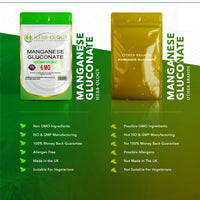 Load image into Gallery viewer, Herb-ology Manganese 6mg Vegan Capsules For Bone Health Manganese Gluconate
