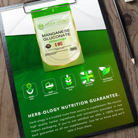Load image into Gallery viewer, Herb-ology Manganese 6mg Vegan Capsules For Bone Health Manganese Gluconate
