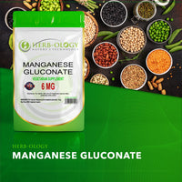 Load image into Gallery viewer, Herb-ology Manganese 6mg Vegan Capsules For Bone Health Manganese Gluconate
