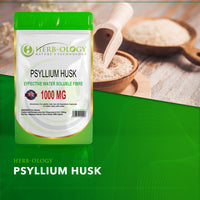 Load image into Gallery viewer, Herb-ology Psyllium Husk Capsules Soluble Fibre Tablets 1000mg Extract Fiber Supplement
