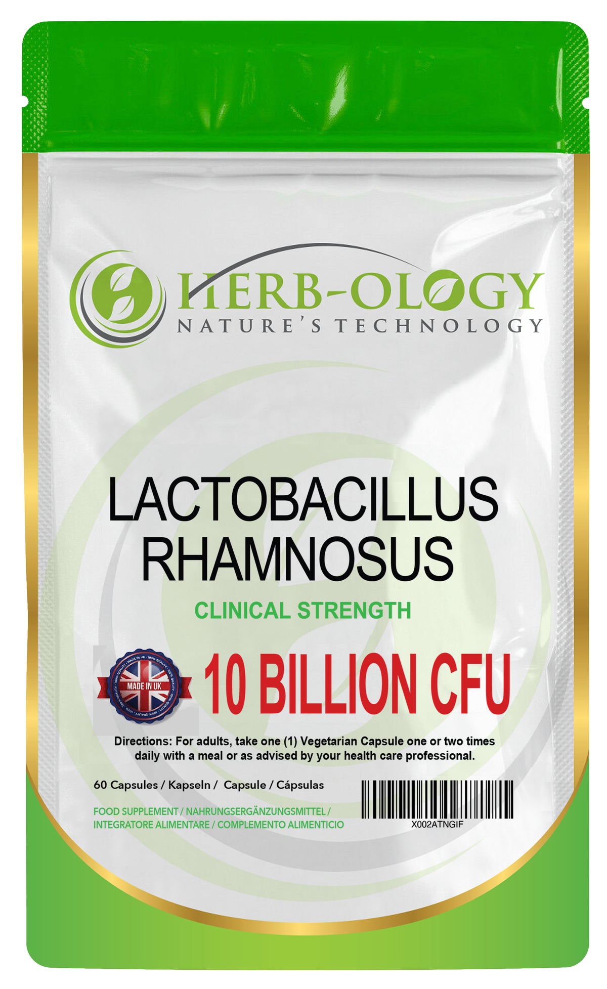 Herb-ology Lactobacillus Rhamnosus 10 Billion CFU Vegan Capsules