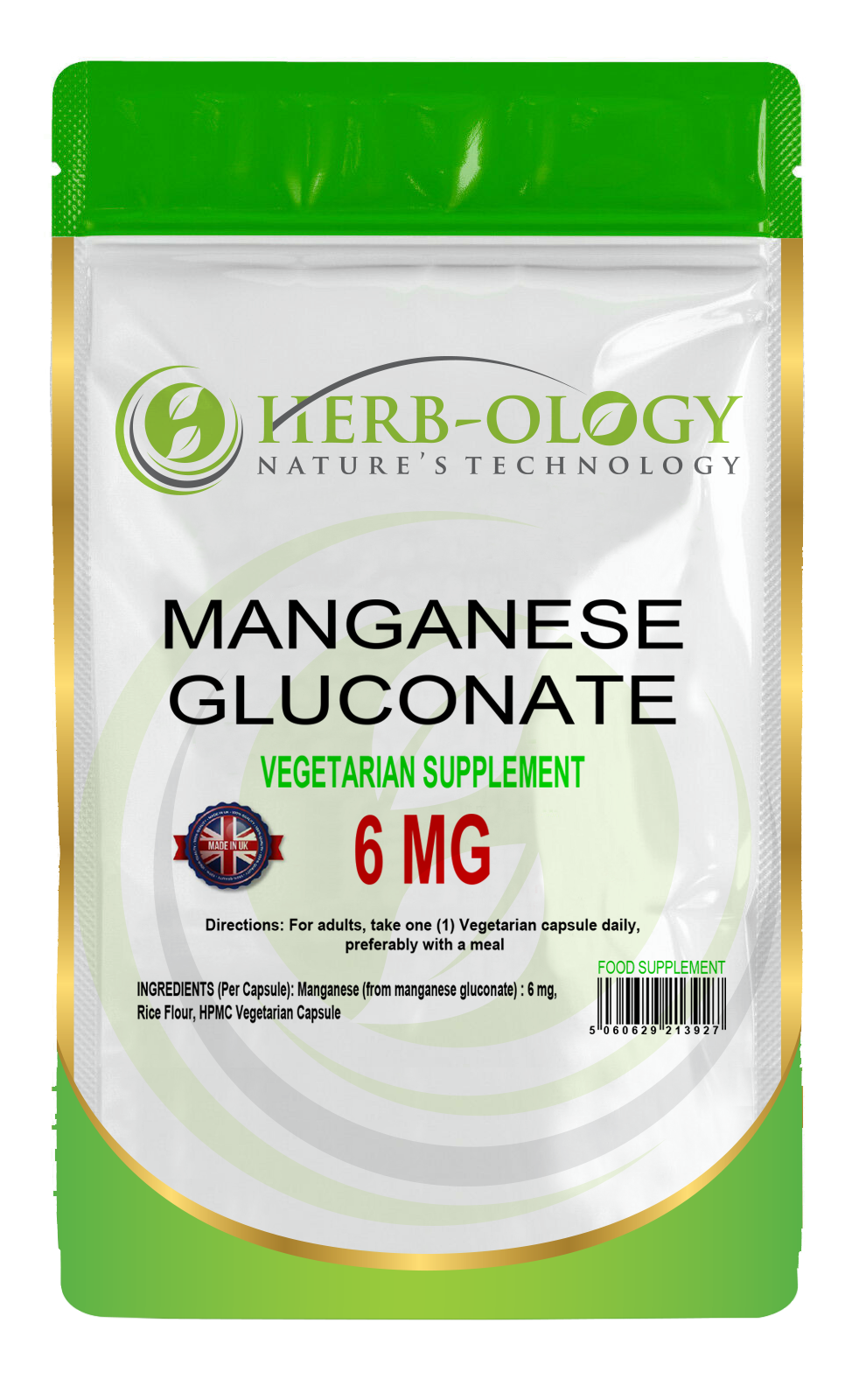 Manganese 6mg Vegan Capsules For Bone Health Manganese Gluconate