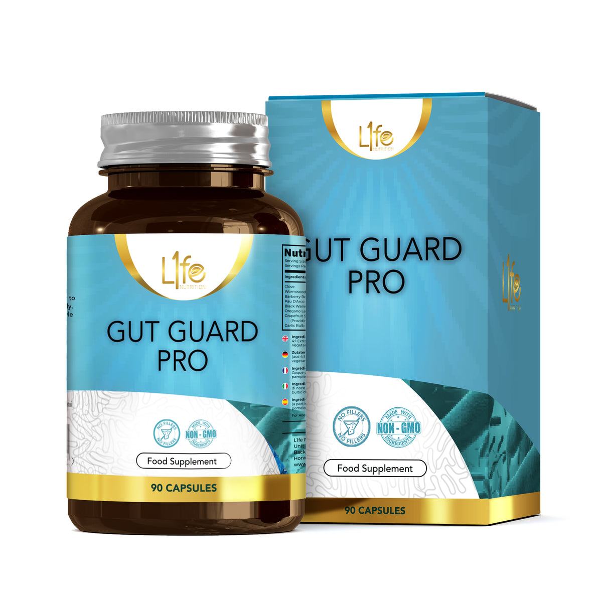 L1fe Nutrition Gut Guard Pro Vegan Capsules