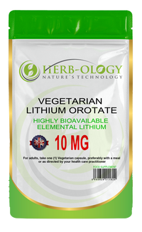 Load image into Gallery viewer, Herb-ology Lithium Orotate 5mg / 10mg Vegan Capsules For Mood Support
