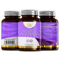 Load image into Gallery viewer, L1fe Nutrition Inositol, Folate &amp; Chromium 500mg Vegan Capsules

