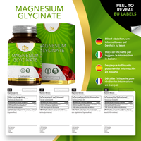 Load image into Gallery viewer, L1fe Nutrition Magnesium Glycinate Vegan Capsules 1000mg Per Serving
