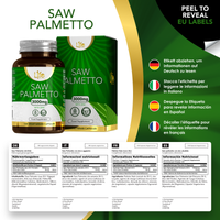 Load image into Gallery viewer, L1fe Nutrition Saw Palmetto 3000mg Vegan Capsules With Zinc
