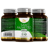 Load image into Gallery viewer, L1fe Nutrition Saw Palmetto 3000mg Vegan Capsules With Zinc
