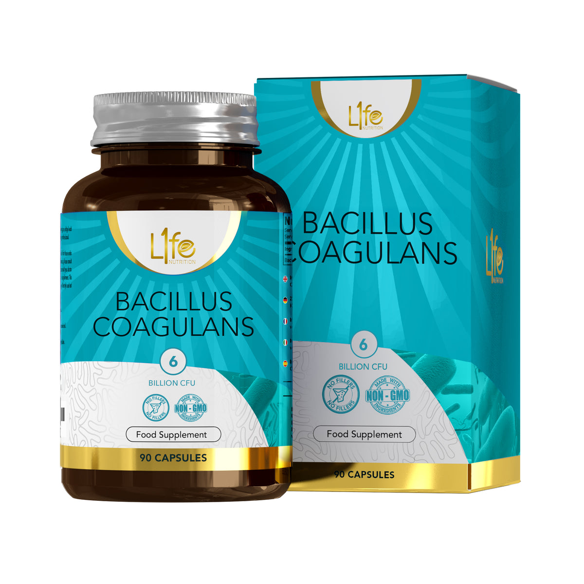 L1fe Nutrition Bacillus Coagulans 6 Billion CFU Vegan Capsules