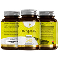 Load image into Gallery viewer, L1fe Nutrition Blackseed Oil 1000mg Vegan Softgels
