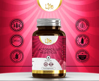 Load image into Gallery viewer, L1fe Nutrition Lactobacillus Helveticus 6 Billion CFU Probiotic Vegan Capsules
