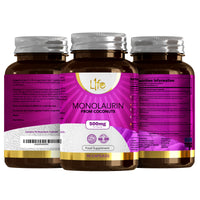 Load image into Gallery viewer, L1fe Nutrition Monolaurin 500mg Vegan Capsules
