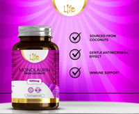 Load image into Gallery viewer, L1fe Nutrition Monolaurin 500mg Vegan Capsules
