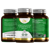 Load image into Gallery viewer, L1fe Nutrition Streptococcus Thermophilus 5 Billion CFU Probiotic Vegan Capsules
