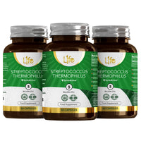 Load image into Gallery viewer, L1fe Nutrition Streptococcus Thermophilus 5 Billion CFU Probiotic Vegan Capsules
