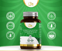 Load image into Gallery viewer, L1fe Nutrition Streptococcus Thermophilus 5 Billion CFU Probiotic Vegan Capsules
