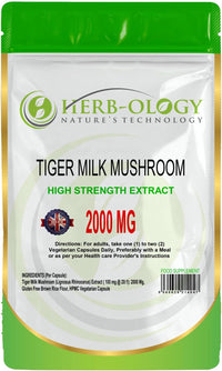 Load image into Gallery viewer, Herb-ology Tiger Milk Mushroom 2000mg High Strength Capsules
