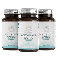 Load image into Gallery viewer, 7 Chakras Aged Black Garlic 10,000mg Capsules For Cardiovascular Health
