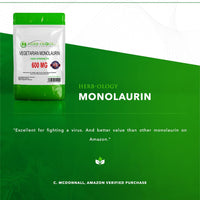 Load image into Gallery viewer, Herb-ology Monolaurin 600mg High Strength Vegan Capsules For Immune Support
