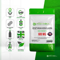 Load image into Gallery viewer, Herb-ology Monolaurin 600mg High Strength Vegan Capsules For Immune Support
