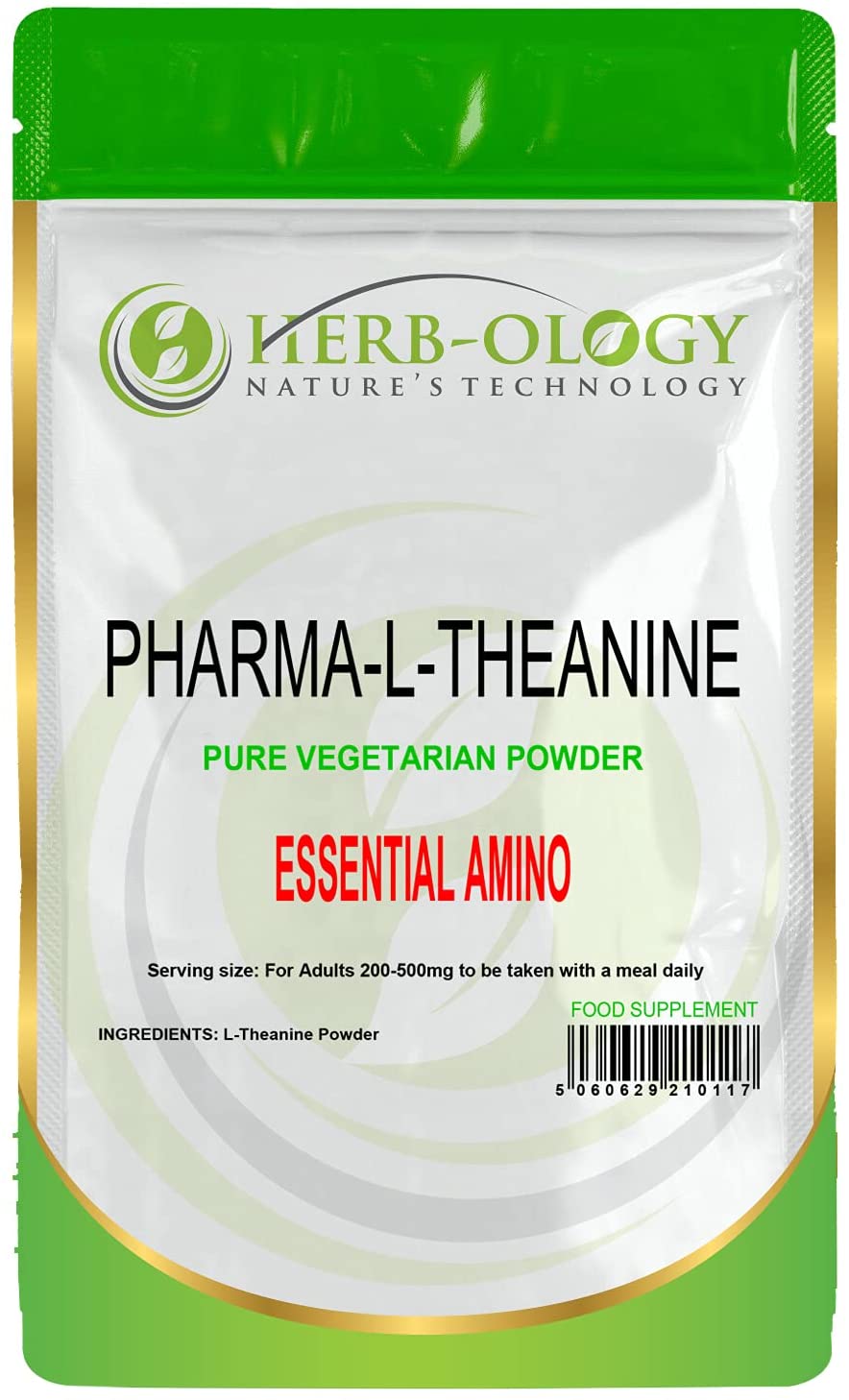 Herb-ology L-Theanine Pure Vegan Friendly Powder For Focus & Relaxation