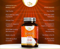 Load image into Gallery viewer, L1fe Nutrition Boron 10mg Vegan Tablets
