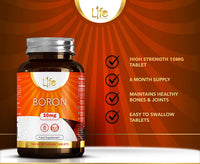 Load image into Gallery viewer, L1fe Nutrition Boron 10mg Vegan Tablets

