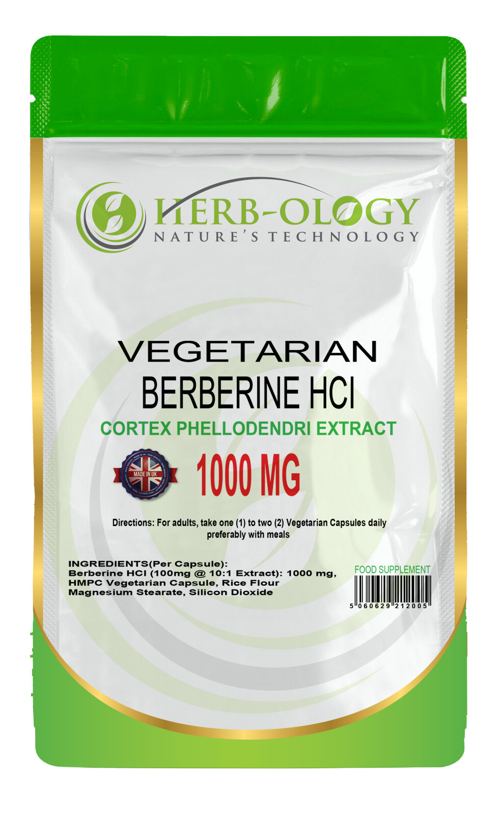 Berberine 1000mg Vegetarian Capsules