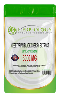 Load image into Gallery viewer, Herb-ology Black Cherry Extract 3000mg Vegetarian Capsules
