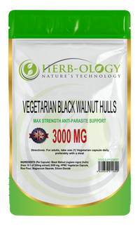 Load image into Gallery viewer, Herb-ology Black Walnut Hulls 3000mg Vegetarian Capsules
