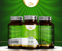 Load image into Gallery viewer, L1fe Nutrition Bacopa Monnieri 500mg Vegan Capsules
