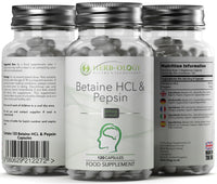 Load image into Gallery viewer, Herb-ology Betaine HCL Pepsin 650mg Vegan Capsules
