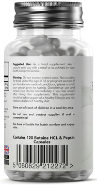 Load image into Gallery viewer, Herb-ology Betaine HCL Pepsin 650mg Vegan Capsules
