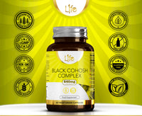 Load image into Gallery viewer, L1fe Nutrition Black Cohosh 640mg Vegan Capsules Cohash
