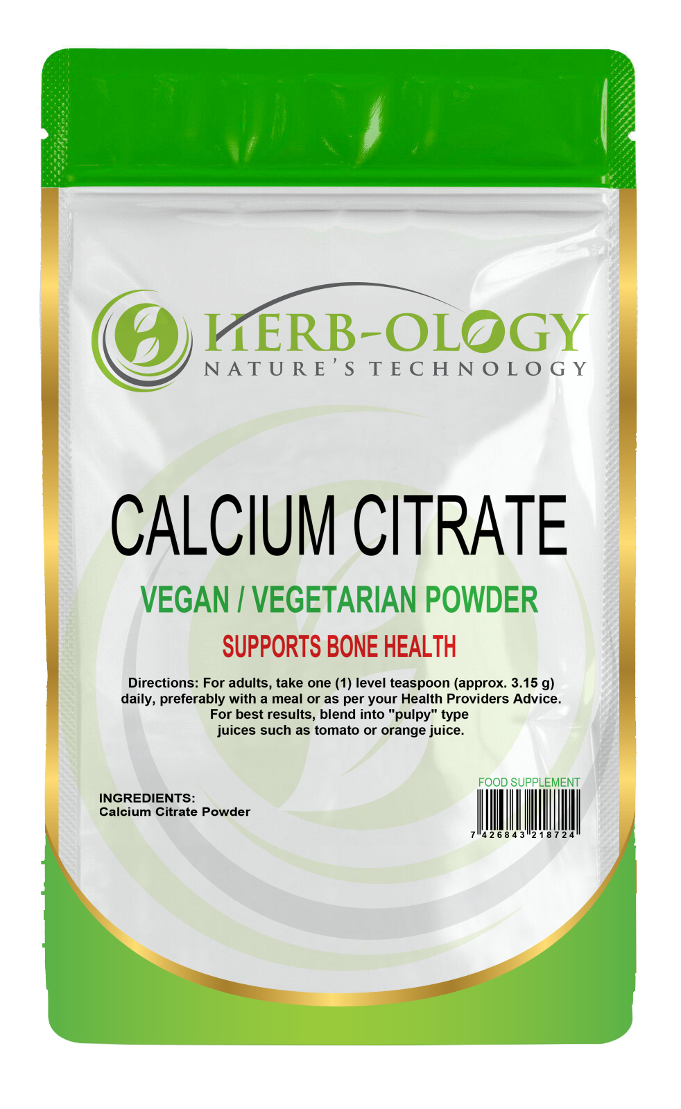 Calcium Citrate Powder Highly Absorbable For Bones & Teeth