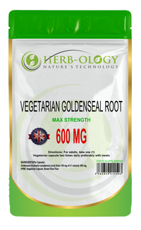 Load image into Gallery viewer, Herb-ology Goldenseal Root 600mg Vegan Capsules
