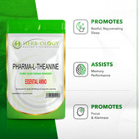 Load image into Gallery viewer, Herb-ology L-Theanine Pure Vegan Friendly Powder For Focus &amp; Relaxation
