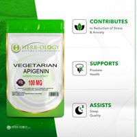 Load image into Gallery viewer, Herb-ology Apigenin 100mg Vegan Capsules For Easing Stress &amp; Anxiety
