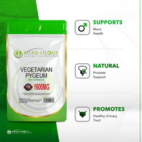 Load image into Gallery viewer, Herb-ology Pygeum Africanum 10:1 Extract 1600mg High Strength Vegan Capsules For Prostate Health
