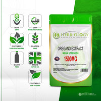 Load image into Gallery viewer, Herb-ology Oregano Extract 1500mg Vegan Capsules For Immune Health

