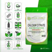 Load image into Gallery viewer, Herb-ology Calcium Citrate Powder Highly Absorbable For Bones &amp; Teeth
