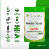 Load image into Gallery viewer, Herb-ology L-Theanine Pure Vegan Friendly Powder For Focus &amp; Relaxation
