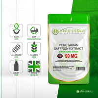Load image into Gallery viewer, Saffron Extract 90mg Capsules For Weight Loss &amp; Mood Support
