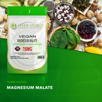 Load image into Gallery viewer, Herb-ology Magnesium Malate 750mg Vegan Capsules For Magnesium Deficiency
