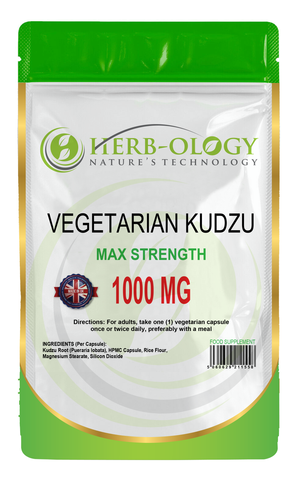 Kudzu Root Extract 1000mg Capsules For Anti-Alcohol Support