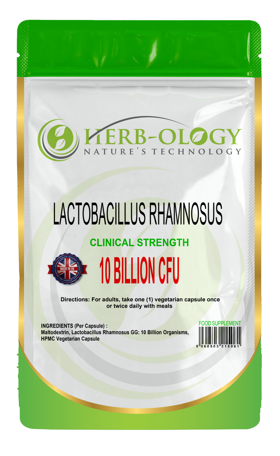 Lactobacillus Rhamnosus 10 Billion CFU Vegan Capsules