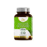 Load image into Gallery viewer, L1fe Nutrition Bacopa Monnieri 500mg Vegan Capsules

