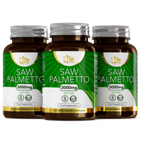 Load image into Gallery viewer, L1fe Nutrition Saw Palmetto 3000mg Vegan Capsules With Zinc
